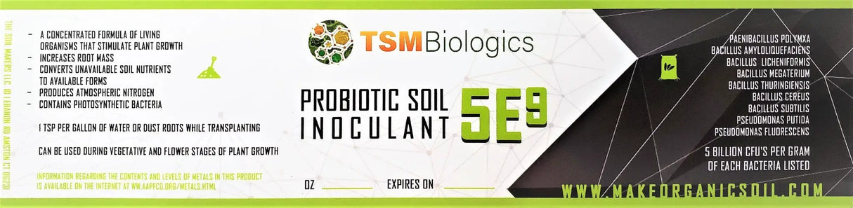 5E9 Probiotic Soil Inoculant by The Soil Makers