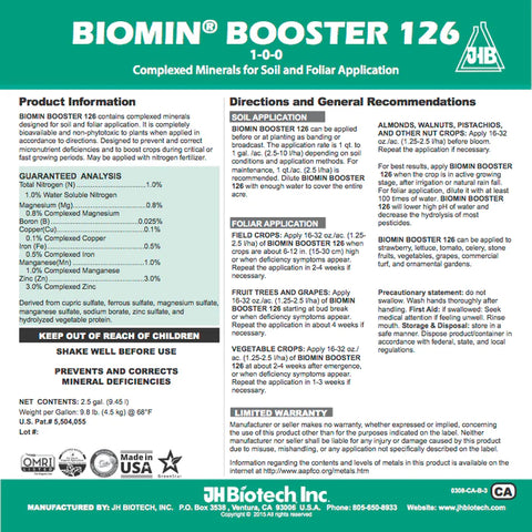 Biomin® Booster 126 Amino Acid Chelated Minerals - Gallon