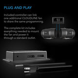 AC Infinity Cloudline Series Fans w/Temp and Humidity Monitor
